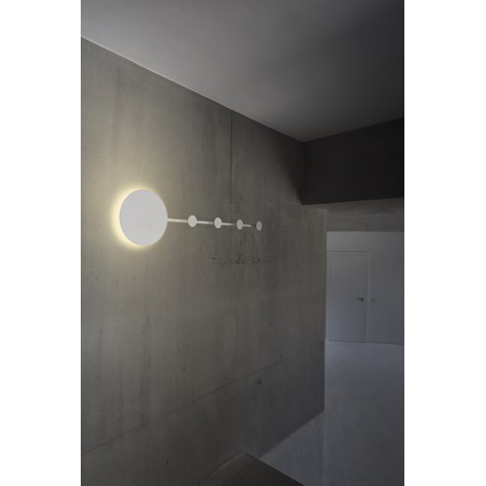 HAN LED White wall lamp/coat rack